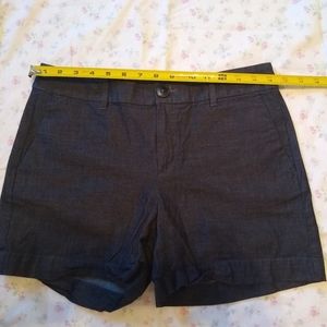 Ann Taylor Factory, light weight, dark denim shorts, 5" inseam, size 2